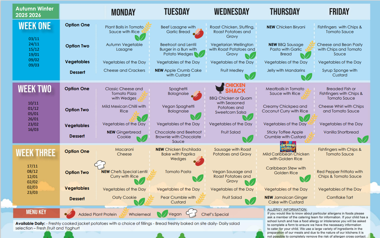 Autumn Winter Menu 2025-2026